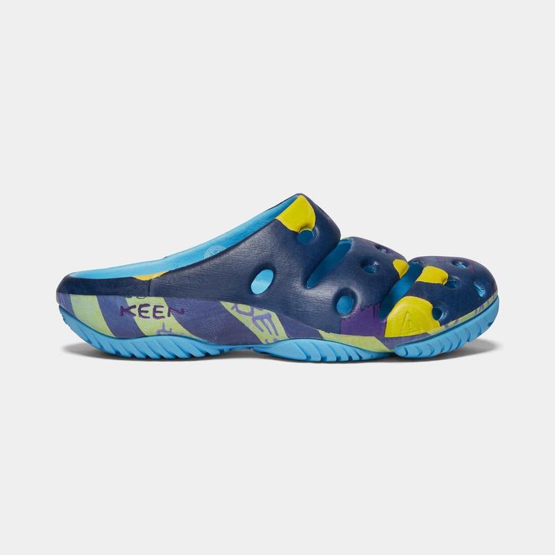 Sandalias Keen Yogui Artsfull Para Mujer Azul Marino/Rayas - Sandalias Keen Mexico (490873-WRO)